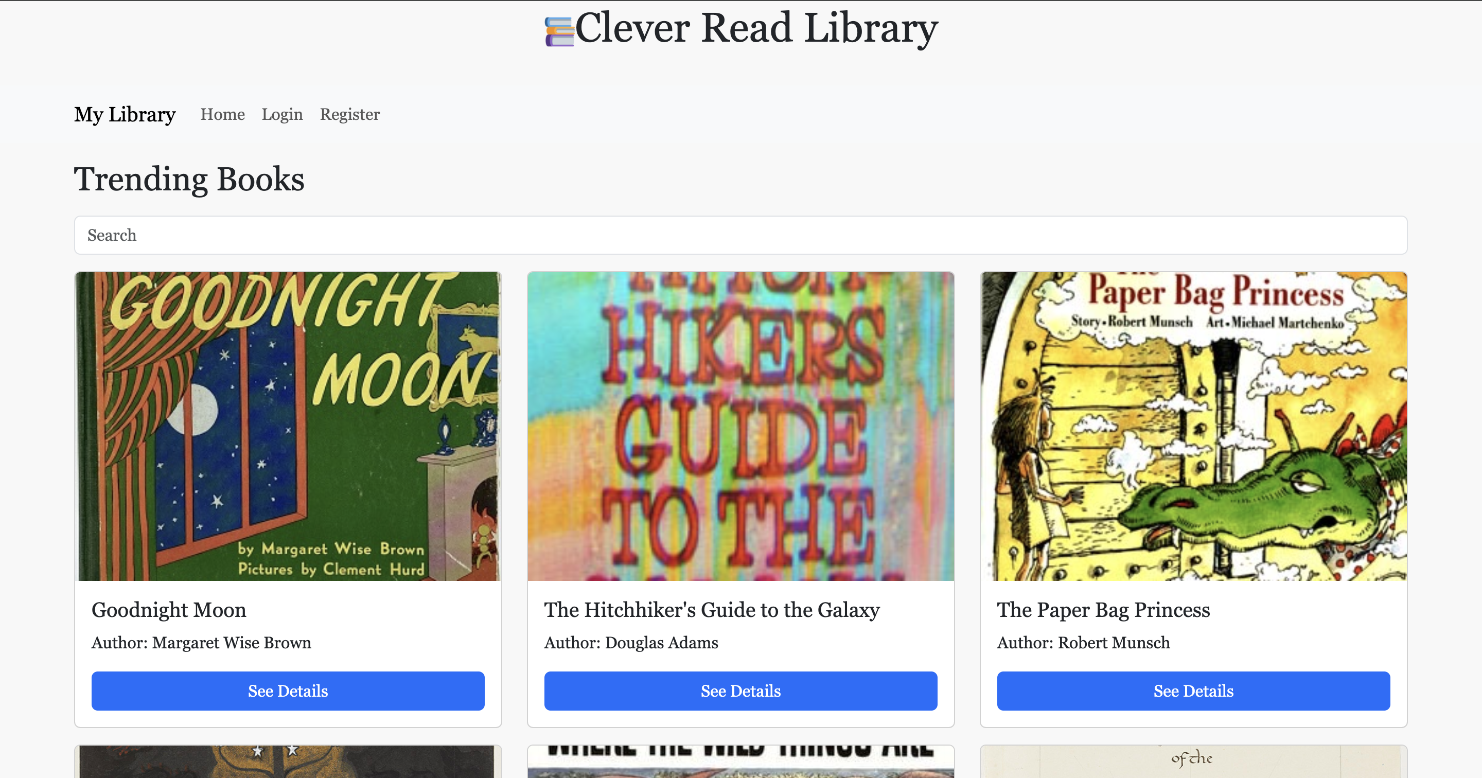Clever Read Library Site